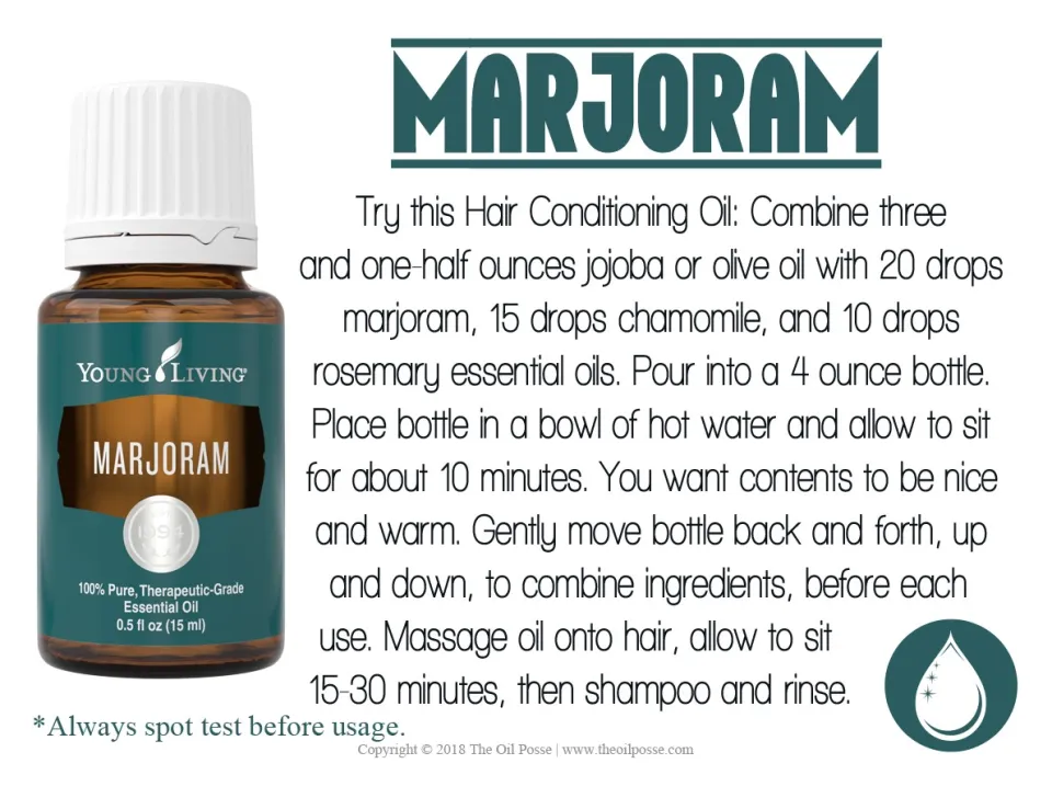 100% Original Young Living MARJORAM Pure Essential Oil Blend 15ml