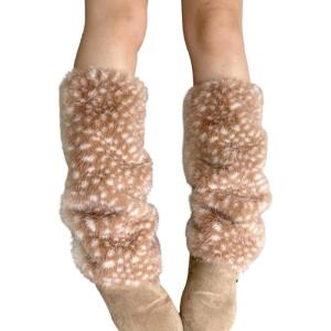 Reindeer Plush Headband Scarf Christmas Warm Headwear Accessory For Women Kids Winter Warmth Holiday Costume Props