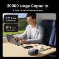 Sạc dự phòng UGREEN PB721 20000mAh Laptop Power Bank PD 130W Fast Charging for Dell Lenovo MacBook Air Samsung S24 iPhone 16 15 14 13 Pro Max for Pixel iPad Xiaomi Huawei Mobile Phones Power Adapter Model：35524. 