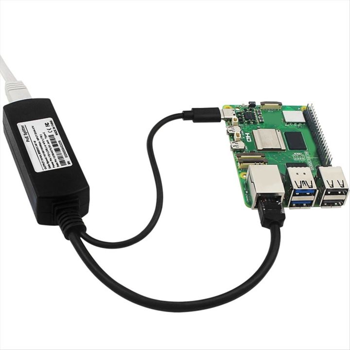 External Poe Splitter Raspberry Pi POE Splitter for Raspberry Pi5/5 Generation 5V 4A Type-C Interface ...