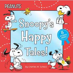 Age 3-7 - Peanuts Snoopys Happy Tales! 5 Stories Inside the Book - Children Story Learning Bedtime Story birthday gift