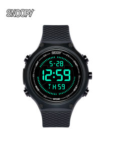 snoopy Glow-in-the dark Mens Sports Watch Silicone strap watch Led Calendar waterproof digital watch