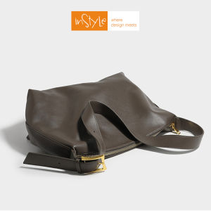 Tas Bahu Selempang Wanita Korean Vintage Style Shoulder Bag Besar Kulit PU Leather Lembut (T2-004)