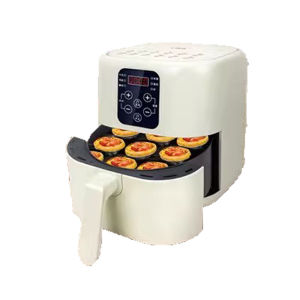 STA Air Fryer 7L 1600W Digital Air fryer LED  Smart Air Fryer Oven  Oil Free Touch Control 8 Preset Menus 30min Preset Timer 80-200℃ white