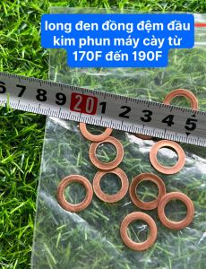 2 Cái Long Đen Đồng Đệm Đầu Kim Phun Máy Cày 173F đến 188F (giá 2 cái)