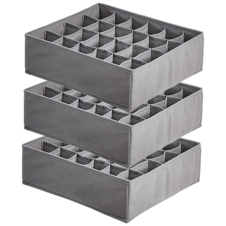 Storage Boxes 24 Cells Foldable Boxes Wardrobe and Drawer Order System