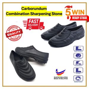 CARBORUNDUM Rubber Boots 🔥 Ready Stock 🔥 Low Cut Black Getah Shoe