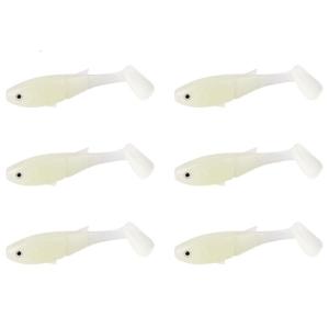 6pack Durability and Flexible Soft Lures Saltwater Paddles Tail Swimbait Suitable for Competitive Angling