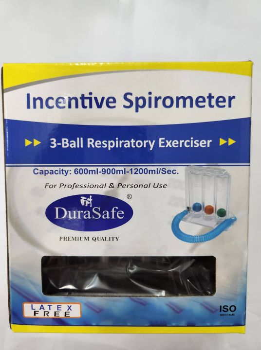 DURASAFE Incentive Spirometer 3 Ball Respiratory Exerciser | Lazada