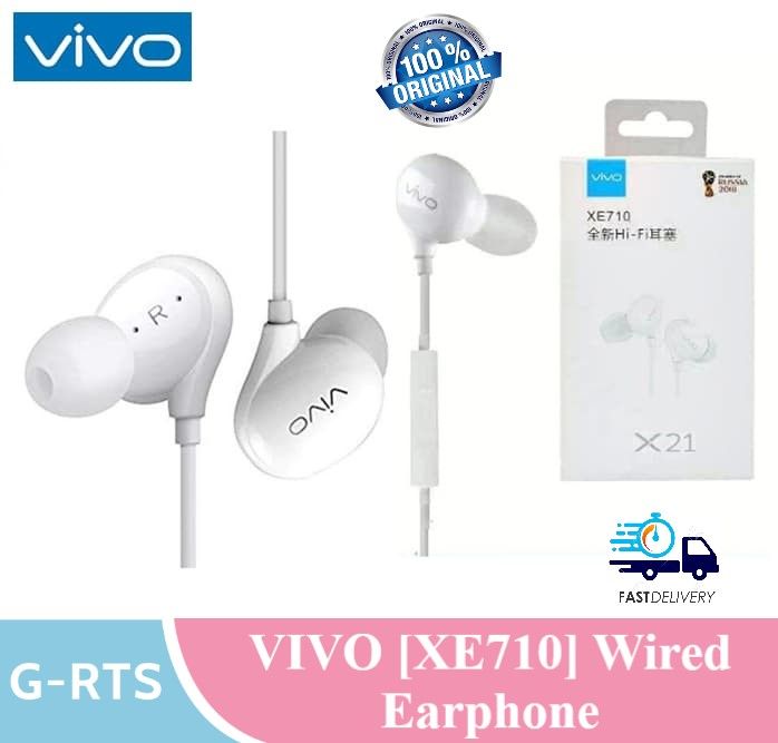 Wired Headset Vivo Xe710 Earphone VIVO [XE710] Ear Buds Wired