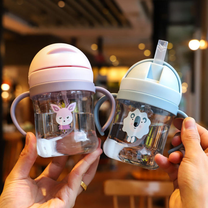 250ML Baby Straw Cups Baby Feeding Bottle Wate Bottle Water cup