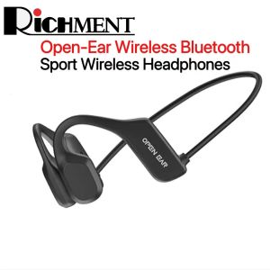 【✅SG Seller✅】RICHMENT Bone Conduction Headphones Waterproof ENC Noise concelling Painless HeadsetLightweightSafety and Portable Earphone Premium Open-Ear Wireless Bluetooth Sport Wireless Headphone Sweatproof Bone Headphone（with FREE SHIPPING）