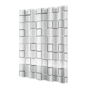 Hook Style Easy Install Waterproof Fabric Bathroom Shower Curtain Mildew-proof PEVA Door Window Curtain(No Hanging Rod)