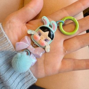 Cute Crybaby Keychain Kawaii Powerpuff Girls Bag Pendant Keyring for Girl Gift Jewelry