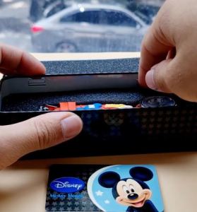 Disney Mickey Mouse Japanese Quartz Movement with Silicon Band Watch MSFR240-06C