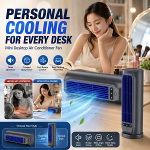 🌬️ Compact Air Cooler For Office/Home/Desktop Mini AC / Portable Table Cooling Fan / Evaporative Air Conditioner / USB Personal Cooler Mini Desktop Air Cooler扇