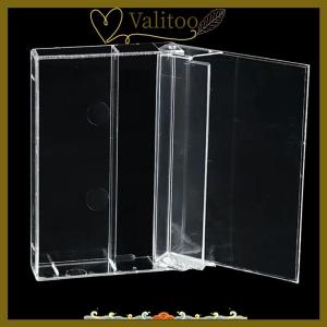 [Valitoo] เทปคาสเซ็ท1ชิ้นกล่องใสบันทึกเสียงแม่เหล็กกล่องเปล่ากันฝุ่น