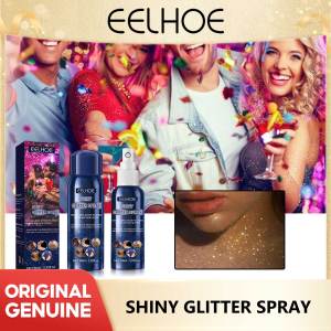 Eelhoe Brightening Glitter Sparkle Spray Clothes And Hair Glitter Spray Fabric Shiny Glitter Spray For Party Sparkle Shiny Glitter Spray Nightclub Party Glitter Spray Smooth Shimmering Body Spray For Prom Dresses Sparkle Body Hair Gloss