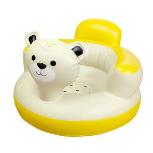 เก้าอี้ลมสำหรับเด็กพร้อมจาน ที่นั่งนุ่ม ทำจาก PVC เก้าอี้เพลง เก้าอี้ฝึกนั่งสำหรับเด็ก เบาะนั่งสำหรับเด็ก