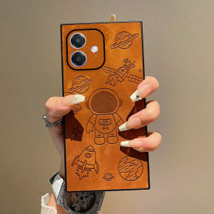 Promo Case Oppo A3X Leather Matte Luxury Motif Astronot