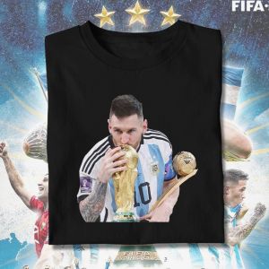 TSHIRT KAOS BAJU MESSI LEGEND ARGENTINA SELEBRASI JUARA PIALA DUNIA KEREN BAHAN ADEM FULL KATUN CASUAL