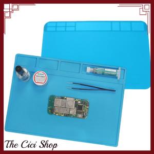 [The Cici Shop] 1Pc ESD Heat Insulation Soldering Mat Computer Phone Repair Pad High Temperature Resistance Working Silicone Soldering Mat