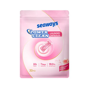 Seaways laundry beads (32pcs) 10x cleaning power laundry capsule Lasting fragrance Antibacterial
