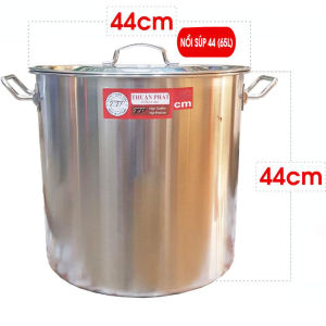 Nồi Súp inox (430 - 304)cao cấp- Nồi inox dung tích lớn. Dùng nấu bánh chưng nấu bún  nấu phở