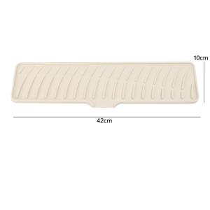 Sink Splash Draining Mat Multifunctional Guard-Silicone Tabletop Protector Pads Kitchen Faucet Sink Draining Mats with Lip Drip