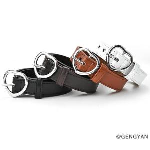 GENGYAN Children Faux Leather Belt Kids Cute Peach Heart Buckle Belts Girls Waist Belt