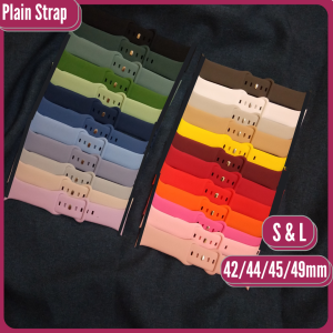 Strip Strap for iwatch 1 2 3 4 5 6 7 8 ultra T500 T55 S20 DT7 HW IWO Tali jamtangan 42mm 44mm 45mm 49mm