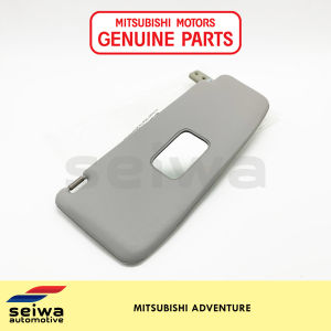 [1 PIECE][Passenger Side Gray] Mitsubishi Adventure Sun Visor RH (With Mirror) - Genuine Mitsubishi Auto Parts