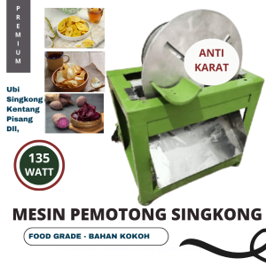 Mesin Potong Keripik Ubi Otomatis Alat Pemotong Ubi Pisang Nasi Singkong Mesin Buat Keripik Singkong