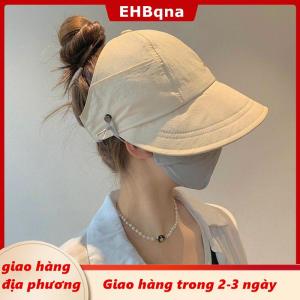 [COD] EHBqna 3PF Ship within 24 hours Có thể gập lại rộng vành kiểu tóc đuôi ngựa Sun hat có thể điều chỉnh cap mùa hè nhanh chóng-khô Visor ngư dân cap đối với phụ nữ bãi biển hat
