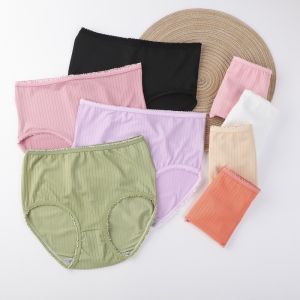 M#C Plus Size Panty Women High Waist Panties Lingerie Ladies Breathe Cotton Underwear Ladies Briefs