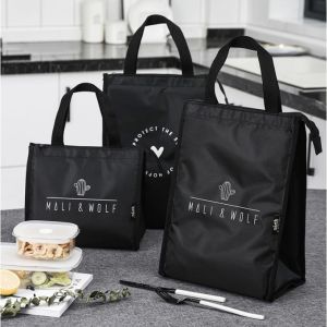 Lunch Bag Thickened waterproof insulation bag Oxford Cloth Insulated Refrigerated Handbag