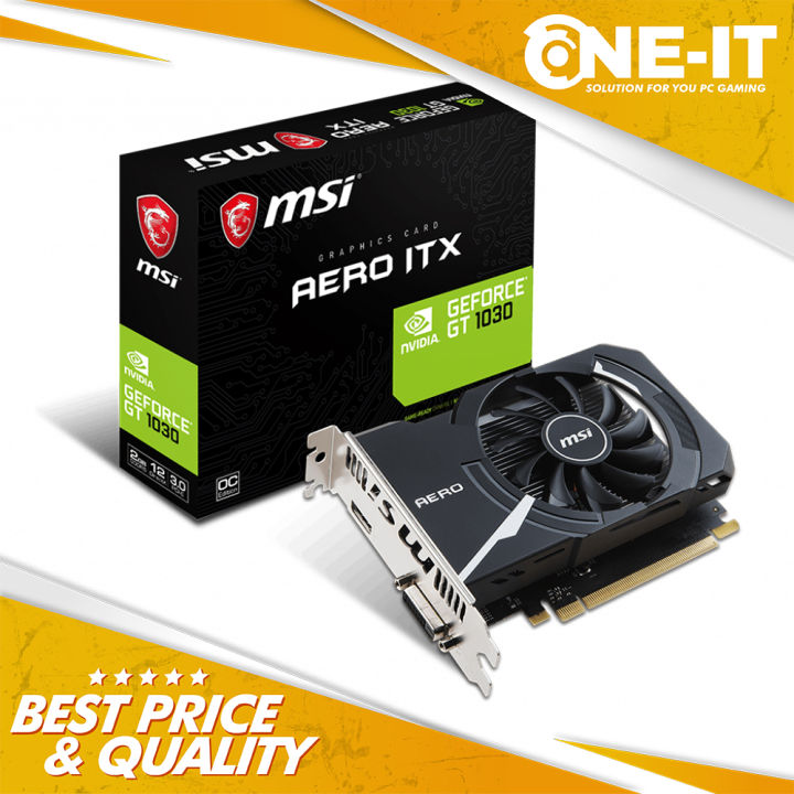 Nvidia Gt Gt1030 Aero Itx 2g Oc 1030 Aero Itx Msi Geforce Gt 1030
