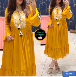 [Ready SG Stock]Size M L XL 2XL 3XL-Womens Boho Style Rayon Dress 6 Stunning Colors Flared Dress [Indian Dresses]