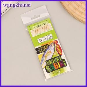 wangzhansi 10 cái gói cá trắng da Bionic Chuỗi móc Apollo uki uki uki sabiki cá trắng da cá Cá Câu Cá lưỡi câu cá dụng cụ câu cá