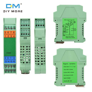 Diymore DC 24V 4-20mA ไปยัง4-20MA เครื่องแยกสัญญาณ1 In 1 Out/1 In 2 Out/2 In 2 Out โมดูลการกระจายตัวแยกสัญญาณตัวกั้น