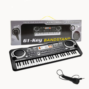 61-Key Beginner Electronic Piano Built-in Mic | Portable Kids Keyboard for Early Music Education | Ideal Gift