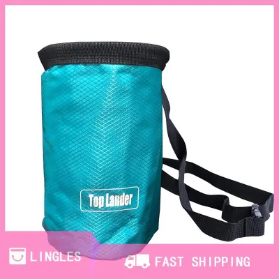 LINGLES Magnesia Sack Rock Climbing Chalk Bag Waterproof Pocket For Weight Lifting Outdoor Bouldering Magnesia Pouch Climbing Equipment