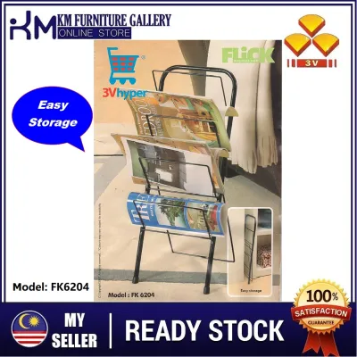 KM Furniture 3V Mini 4 Tiers Bookshelf Magazine Book Rack (FK6204)/Rak Buku/ Rak Majalah (Random Colour)