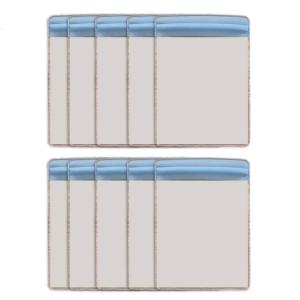 10 CÁi Túi lưu trữ 3x4.7inch ảnh tổ chức Nắp kéo rõ ràng PVC nén túi có khóa túi chống nước