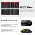 Fantech X16 X16V2  Ii Macro RGB Gaming Mouse Ergonomic Design 4200 Dpi Adjustable 6 Button Macro Cable. 