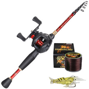 Sougayilang COD Set Joran Pancing Murah 1.8M/2.1M/2.4M Joran Casting dan Reel Baitcasting dengan Senar Pancing 150M Umpan Pancing pancing 1set lengkap kuat pancing casting full set bc casting 1 set murah joran pancing 1 set murah
