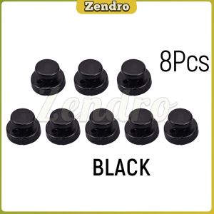 ZEO Removable Shirt Buttons Plastic Button DIY Quick Installation Buttons Black and White 8Pcs/Set