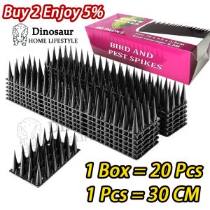 🇸🇬 ReadyStock -10/20Pcs Plastic Bird Spikes Detachable Reusable Anti Pigeon Deterrent Spikes Kit DIY Bird Repellent Thorn for Balcony Fence Roof Aircon Ledge Outdoor Pest Control