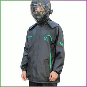 กางเกงกันฝน คอสูง เสื้อกันฝนกันน้ำ การป้องกัน แยก แต่ทนต่อความร้อนอบอ้าว ปกป้องจากฝน แถบสะท้อนแสงความสว่างสูง