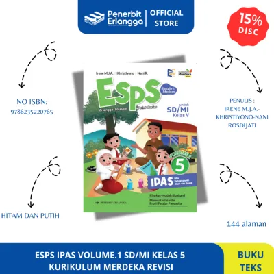 [Erlangga Official] Esps Ipas Sd/Mi Kelas 5 Kurikulum Merdeka Revisi